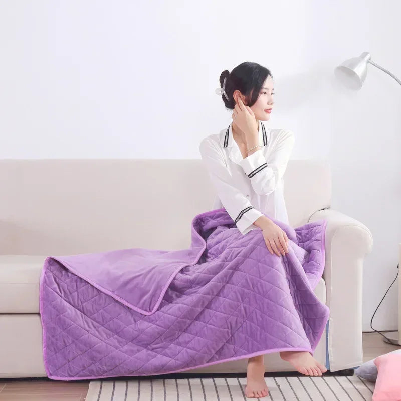 Multifunctional Electric Blanket USB Winter Shawl Blanket 3 Adjustable Fast Heating Blanket with Pocket Washable Warm Blanket