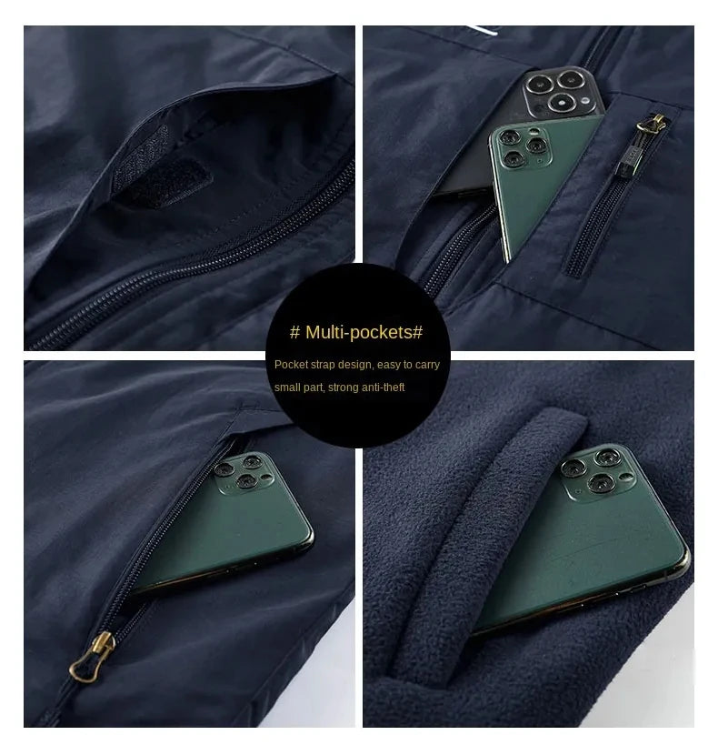 Outdoors Gilet Men Casual Heated Vest Man Body Warmer Hiking Clothing Luxury Thermal Fashion Men's Heating Winter Coat Plus Size