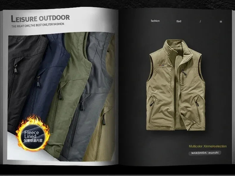 Outdoors Gilet Men Casual Heated Vest Man Body Warmer Hiking Clothing Luxury Thermal Fashion Men's Heating Winter Coat Plus Size