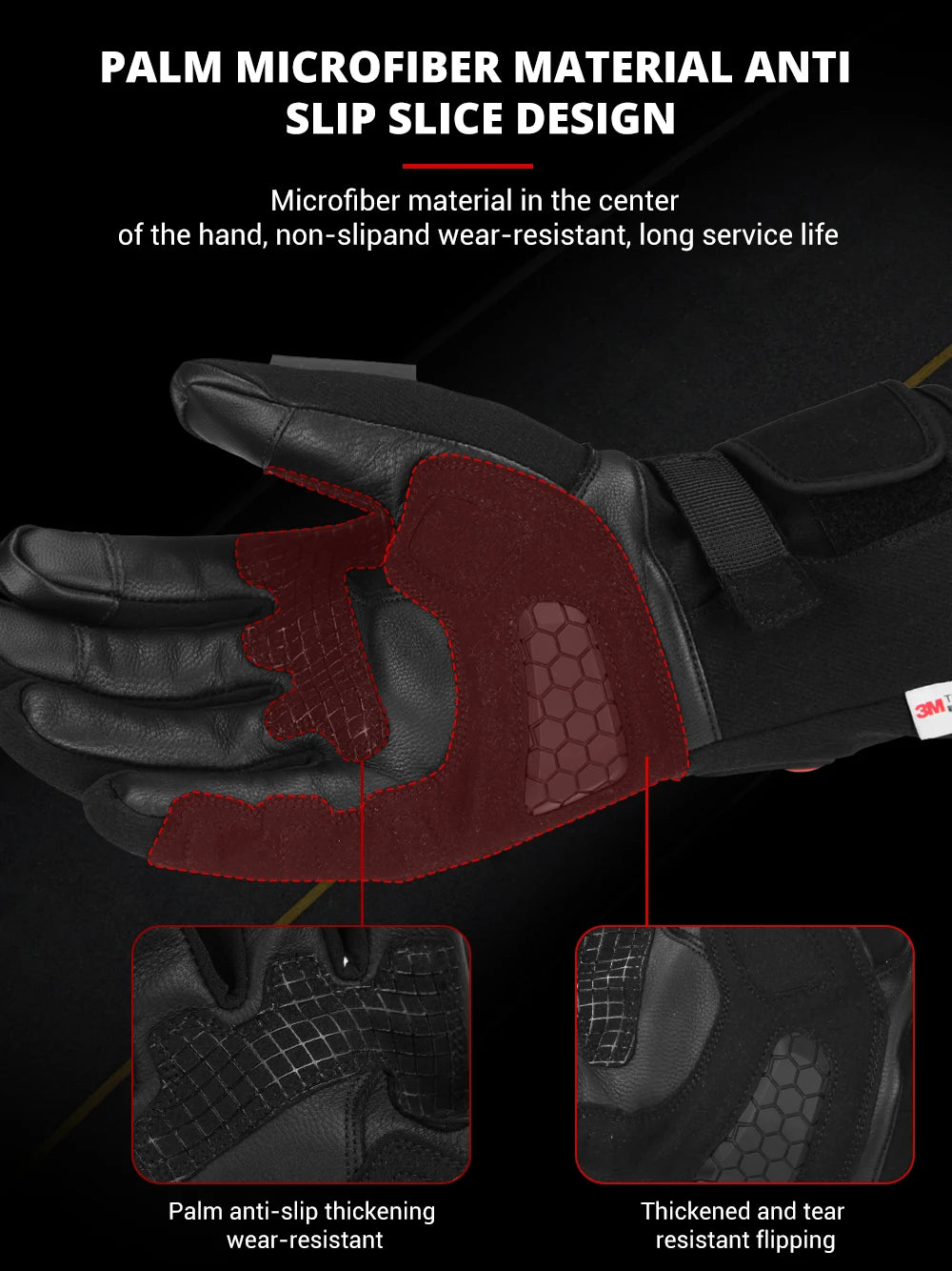 Heated Gloves Electric Ski Winter Warm Support Touch Screen Glove Men Women SnowboardingThermal Skiing Liner for Outdoor
