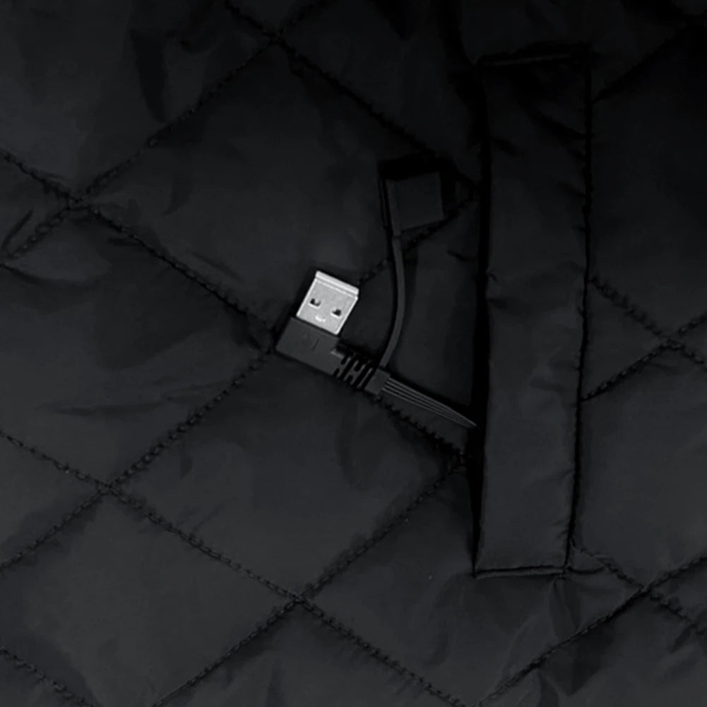 16 Areas Heated Vest Jacket Electric Heating Clothing 3 Gears Thermal Vest Women Men Electric Heating Vest for Camping Hiking