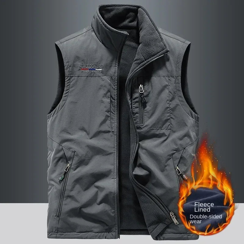 Outdoors Gilet Men Casual Heated Vest Man Body Warmer Hiking Clothing Luxury Thermal Fashion Men's Heating Winter Coat Plus Size