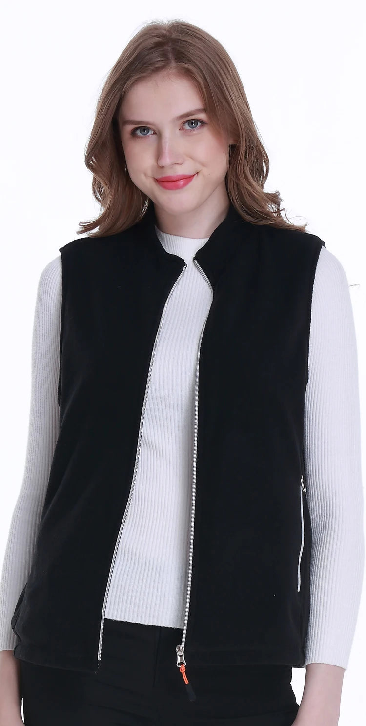 Women Heated Vest Warmer Heating Jacket Heated USB Battery Powered Women's Warm Vest Thermal Winter Clothing