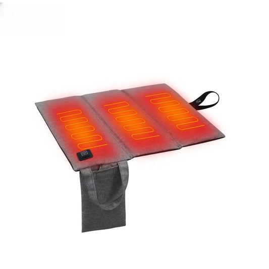 Portable outdoor camping seat heating seat cushion, foldable cushion portable seat cushion