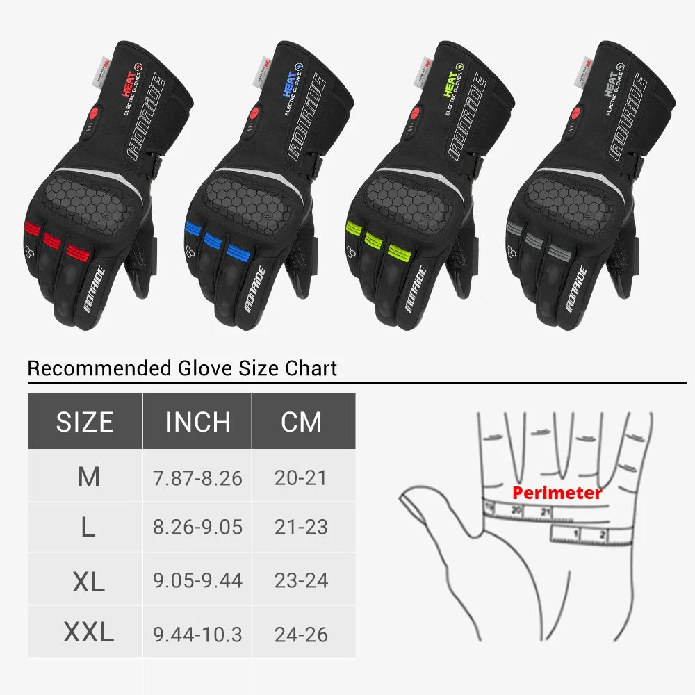 Heated Gloves Electric Ski Winter Warm Support Touch Screen Glove Men Women SnowboardingThermal Skiing Liner for Outdoor