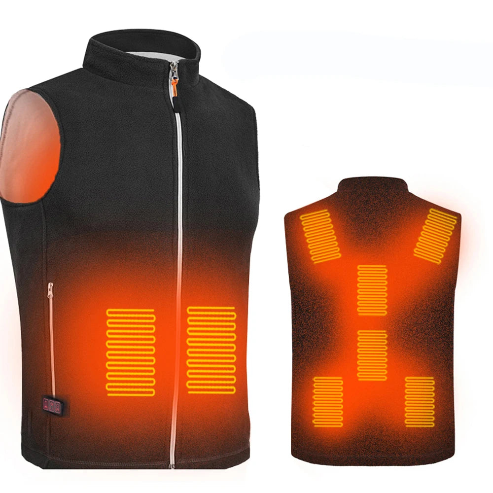 Women Heated Vest Warmer Heating Jacket Heated USB Battery Powered Women's Warm Vest Thermal Winter Clothing