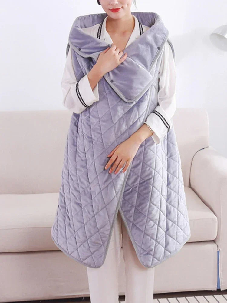 Multifunctional Electric Blanket USB Winter Shawl Blanket 3 Adjustable Fast Heating Blanket with Pocket Washable Warm Blanket