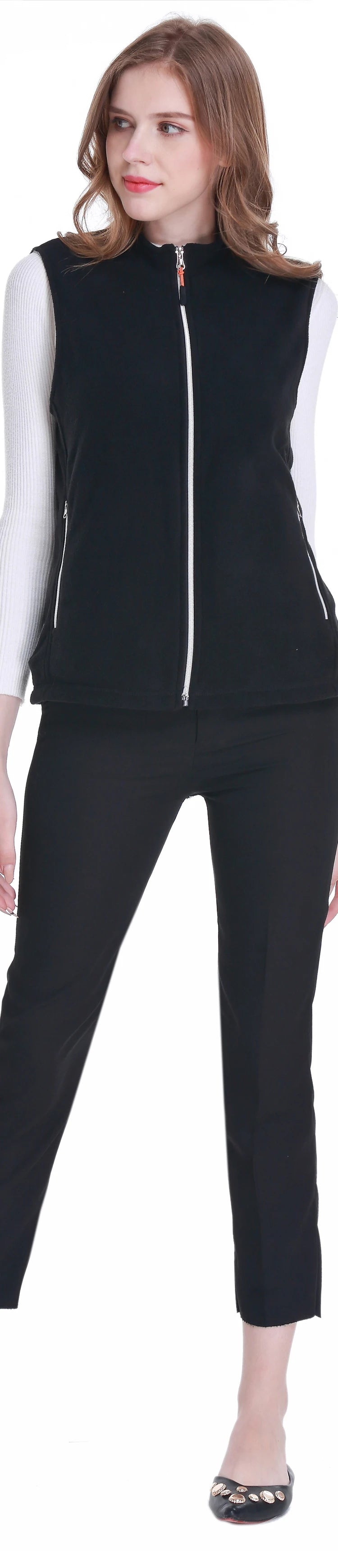 Women Heated Vest Warmer Heating Jacket Heated USB Battery Powered Women's Warm Vest Thermal Winter Clothing