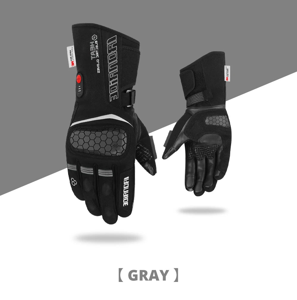 Heated Gloves Electric Ski Winter Warm Support Touch Screen Glove Men Women SnowboardingThermal Skiing Liner for Outdoor