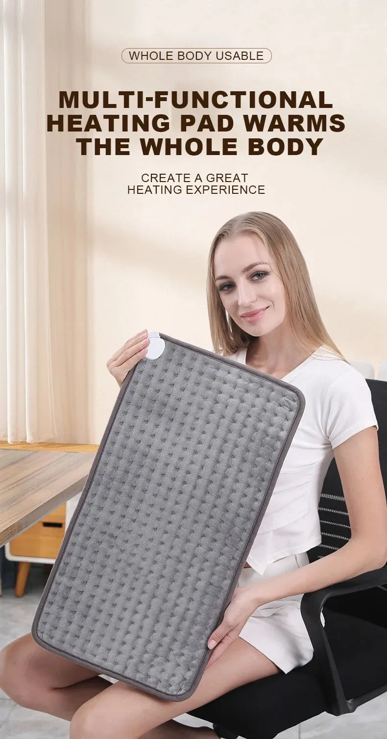 30×60cm Electric Blanket 4 operating modes 9-level constant temperature control Timer function Leg, abdominal and hand warming