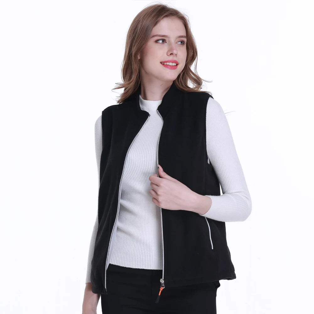 Women Heated Vest Warmer Heating Jacket Heated USB Battery Powered Women's Warm Vest Thermal Winter Clothing
