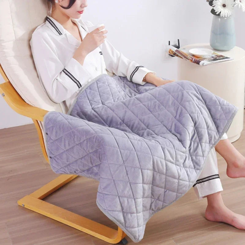 Multifunctional Electric Blanket USB Winter Shawl Blanket 3 Adjustable Fast Heating Blanket with Pocket Washable Warm Blanket