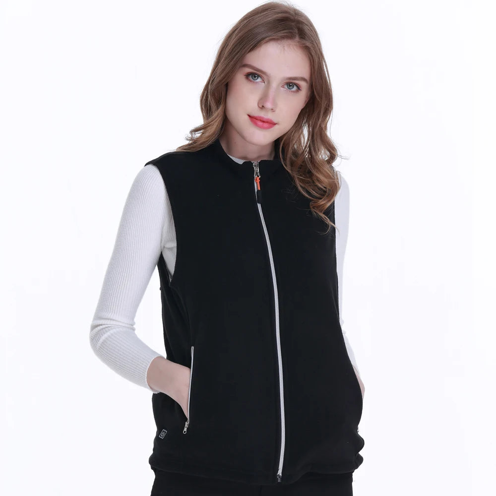 Women Heated Vest Warmer Heating Jacket Heated USB Battery Powered Women's Warm Vest Thermal Winter Clothing